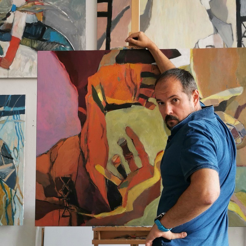 Sergey Davidovich - The artist at work