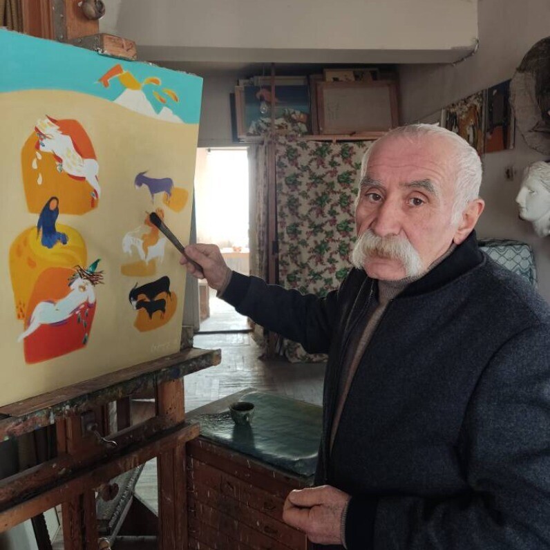 Edik Vardanyan - L'artista al lavoro