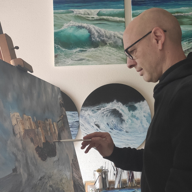 Gianluca Cremonesi - The artist at work