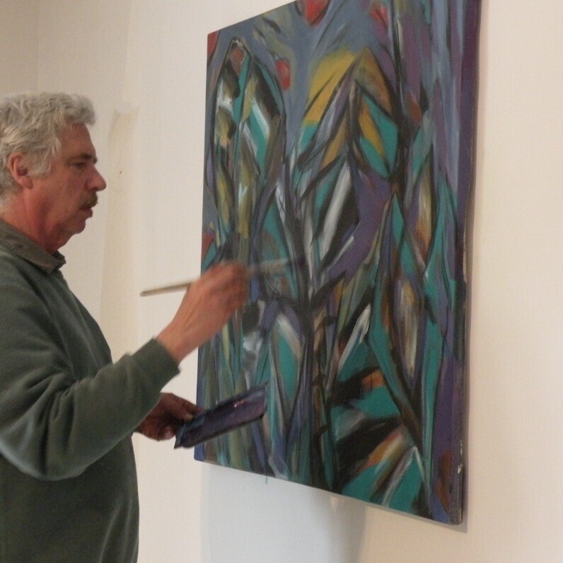 Gregg Simpson - The artist at work