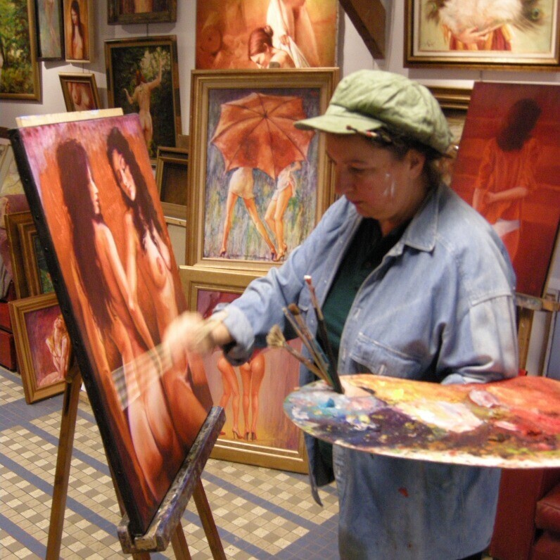 Isabel Mahe - L'artiste au travail
