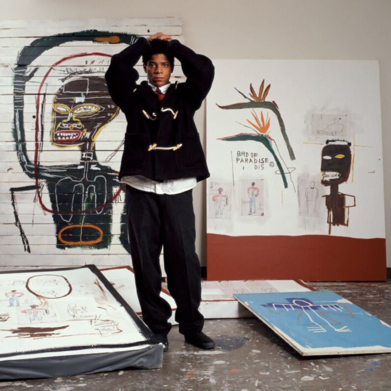 Jean Michel Basquiat - The artist at work