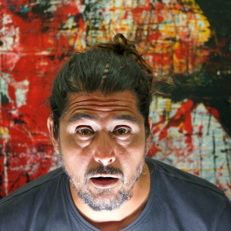 Jose Montero - The artist at work