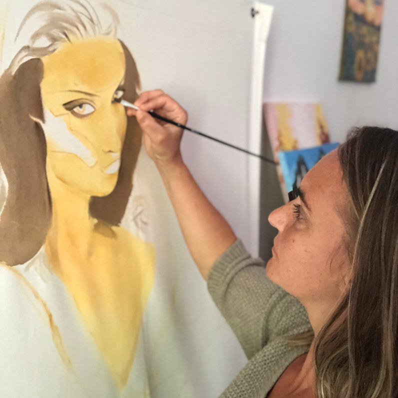 Kate_art - L'artiste au travail