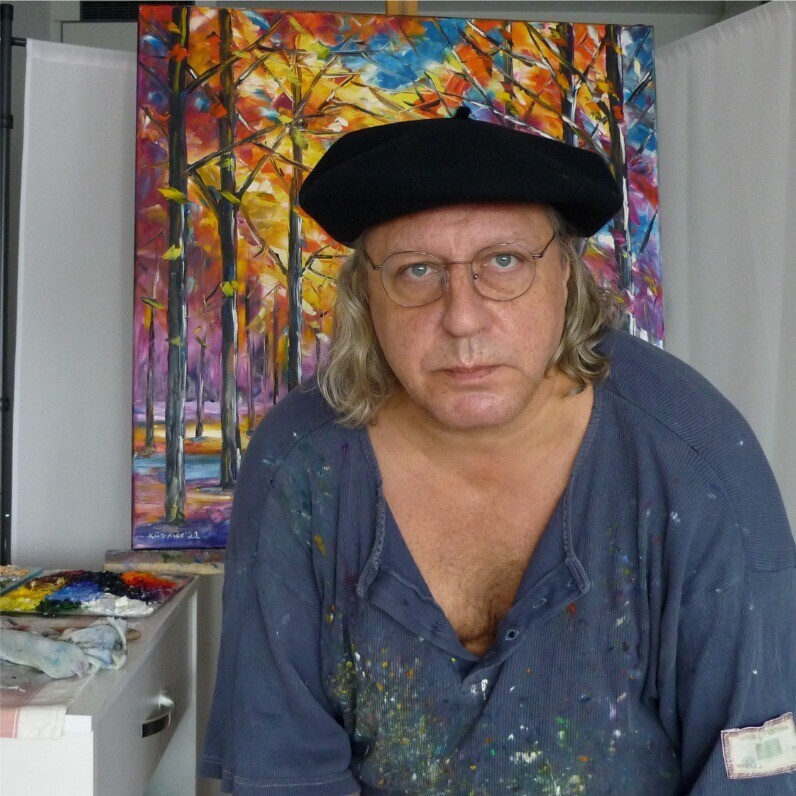 Mirek Kuzniar - Der Künstler bei der Arbeit