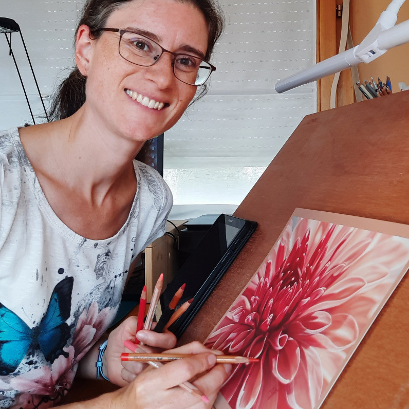 Marie-Jeanne Fawer - L'artiste au travail