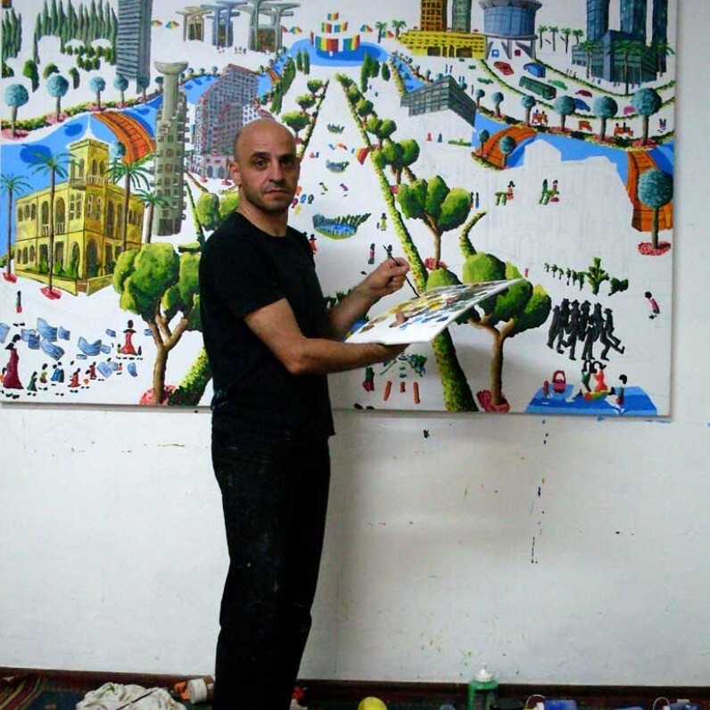 Raphael Perez - The artist at work