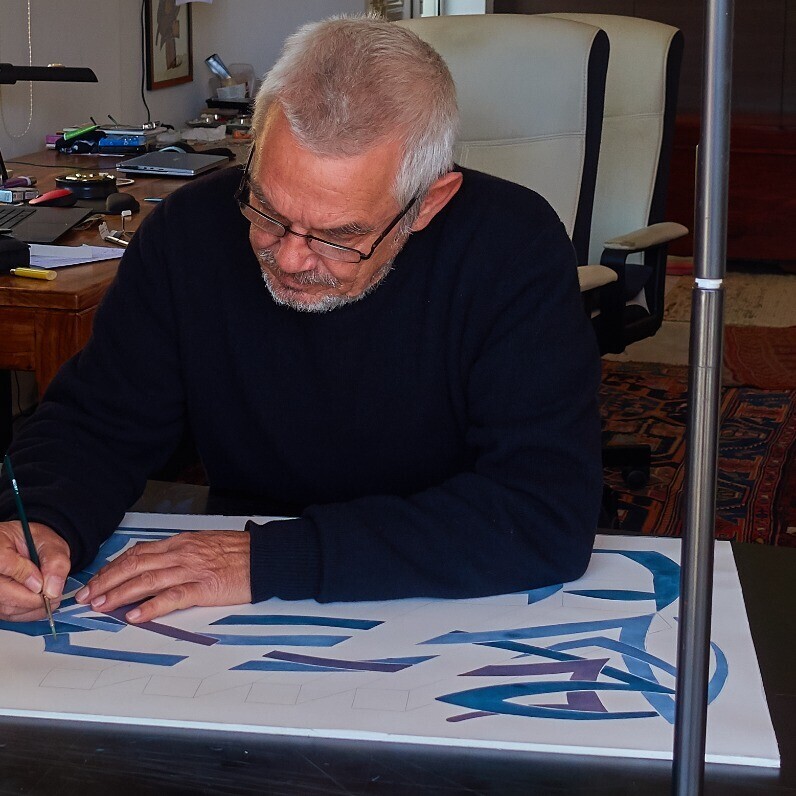 Ulli Heupel - The artist at work