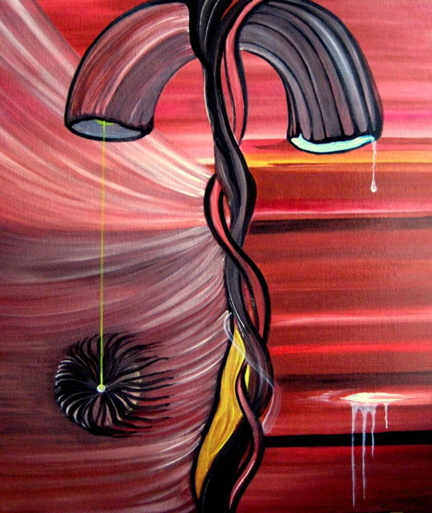 Painting titled "Pendulum" by Johnny, Original Artwork, Oil