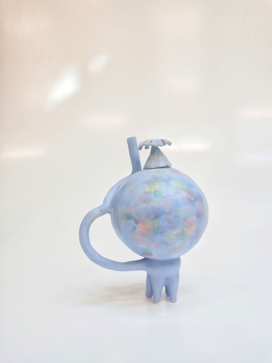 Sculpture intitulée "The Teapot Bizzare F" par Melo Lu, Œuvre d'art originale, Céramique