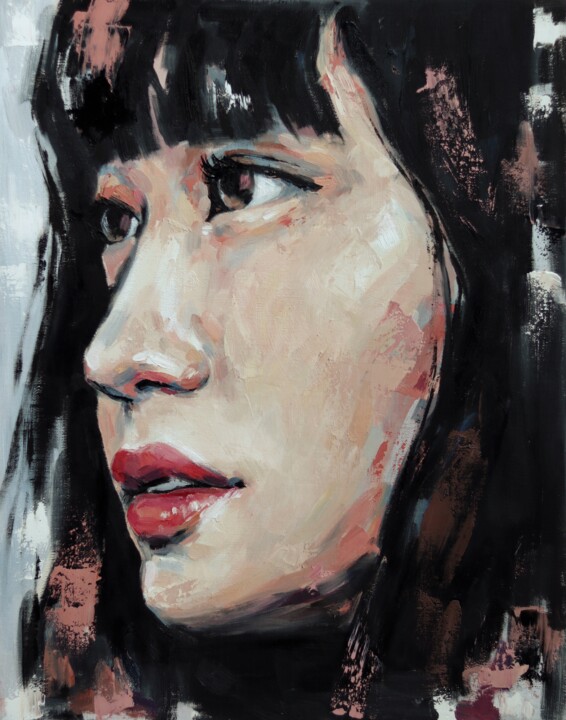 Painting titled "Hope" by Marina Ogai, Original Artwork, Oil