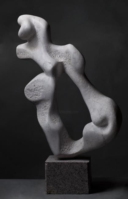 Sculpture titled ""Wind"" by Tanev, Original Artwork, Stone