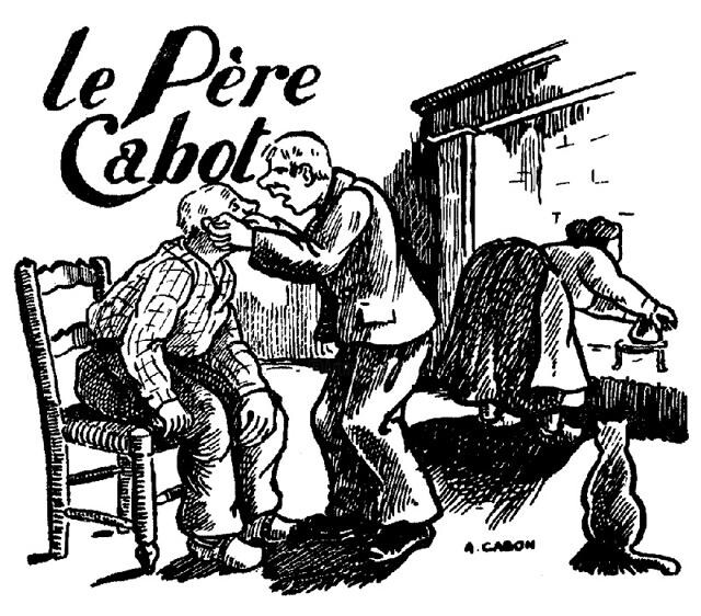 Dessin intitulée "Le Père Cabot" par Adolphe Cabon, Œuvre d'art originale