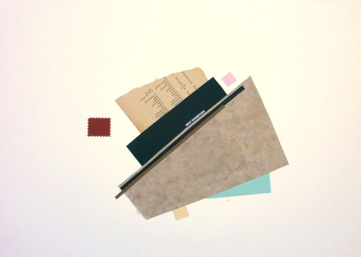 Collages intitolato "Next Exhibition" da Adriana Katz, Opera d'arte originale, Carta