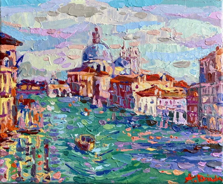 제목이 "Grand Canal, Venice…"인 미술작품 Adriana Dziuba로, 원작, 아크릴