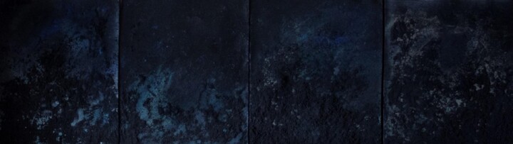 Peinture intitulée "Abyssus" par Agata Sand, Œuvre d'art originale, Sable Monté sur Autre panneau rigide