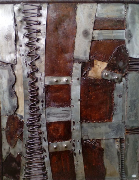 Sculpture titled "Corset" by Agostinho Dacunha, Original Artwork, Metals Mounted on Metal