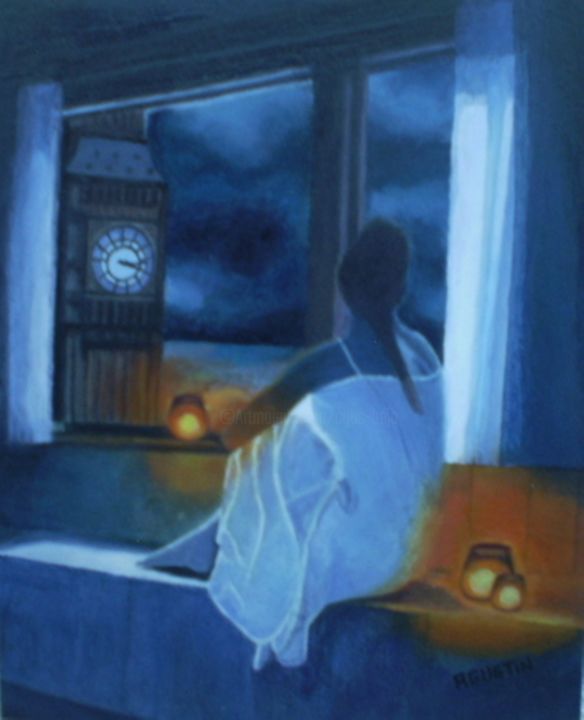 Pintura titulada "insomio.jpg" por Agustin, Obra de arte original, Oleo