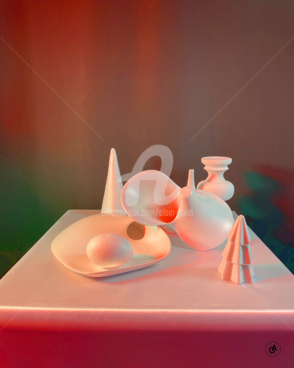 Fotografie getiteld "still life, constra…" door Alain Galet, Origineel Kunstwerk, Niet gemanipuleerde fotografie