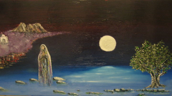 Pintura intitulada "SINAI" por Marius, Obras de arte originais, Óleo
