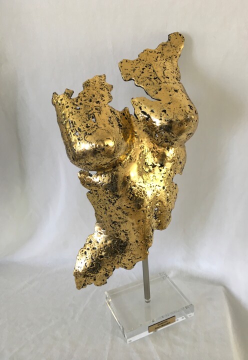 Sculptuur getiteld "Sandra" door Alain Mandon, Origineel Kunstwerk, Metalen