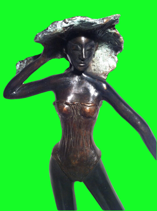Escultura titulada "Colpo di vento" por Albertini, Obra de arte original, Bronce