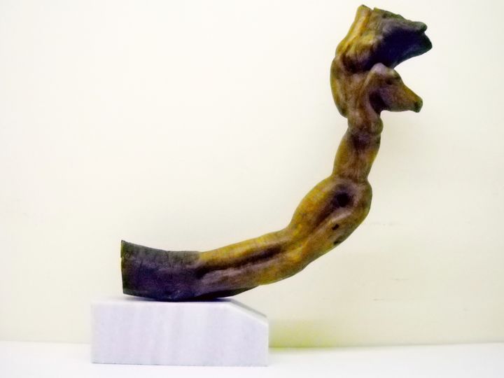 Sculpture titled "Figura femminile" by Gianni, Original Artwork, Wood