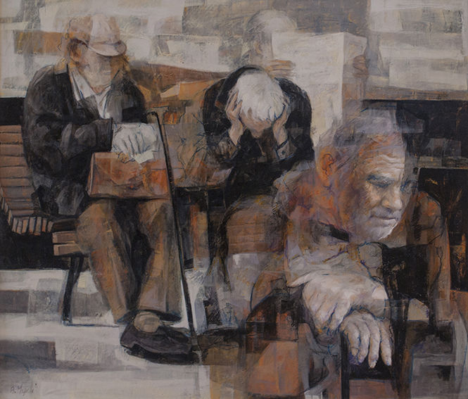 Pittura intitolato "Quotidianità" da Aldo Mapelli, Opera d'arte originale, Olio
