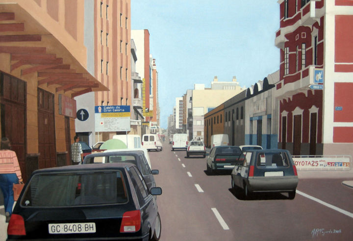 Painting titled "calle-venegas-2.jpg" by Alejandro Fajardo, Original Artwork