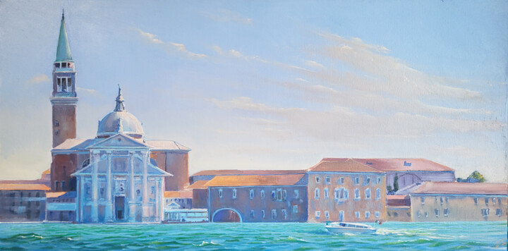 Painting titled "San Giorgio Maggiore" by Aleksandr Zhivago, Original Artwork, Oil