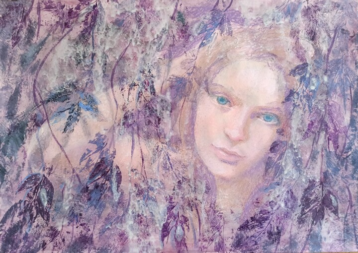 Peinture intitulée "Willow" par Alena Masterkova, Œuvre d'art originale, Acrylique