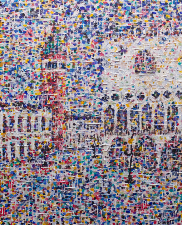 "Piazza San Marco" başlıklı Tablo Alessandra Garzetti tarafından, Orijinal sanat, Akrilik