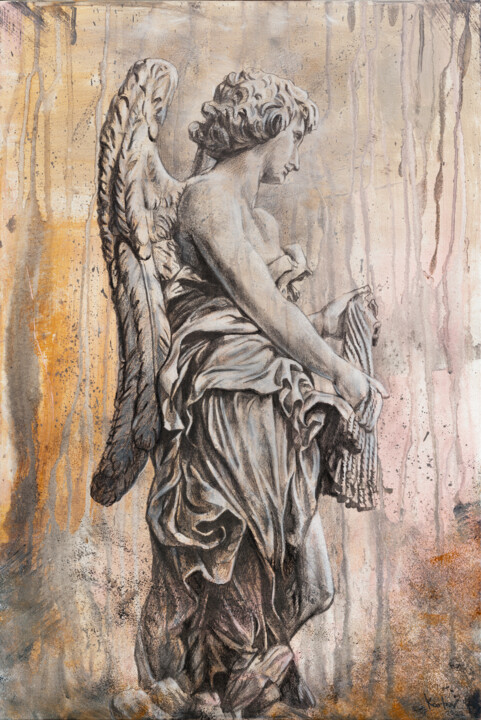 Drawing titled "Drawing of Angel Sc…" by Alexandr Karpov, Original Artwork, Graphite