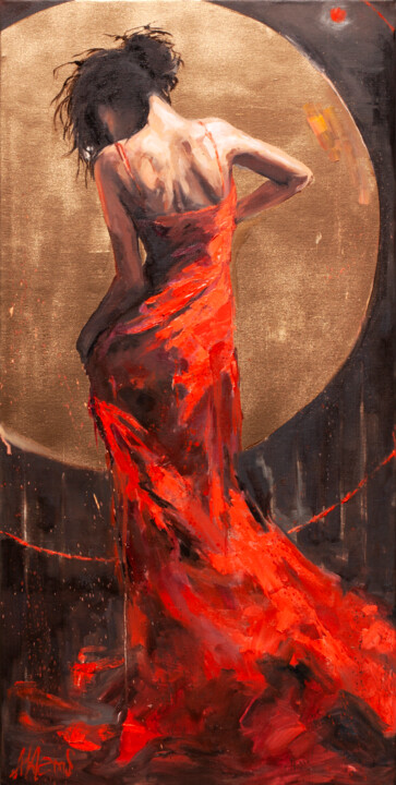 绘画 标题为“Allegory of the Sun” 由Alexandr Klemens, 原创艺术品, 油