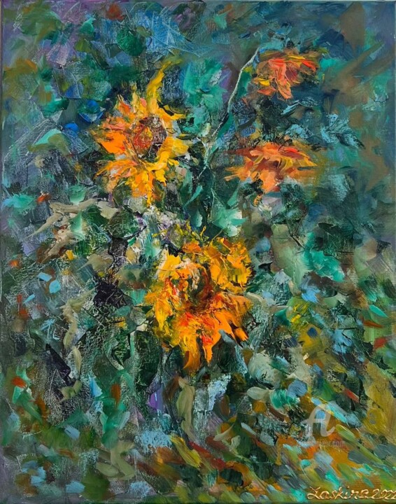 제목이 "Ukrainian flowers"인 미술작품 Alexandra Laskina로, 원작, 기름