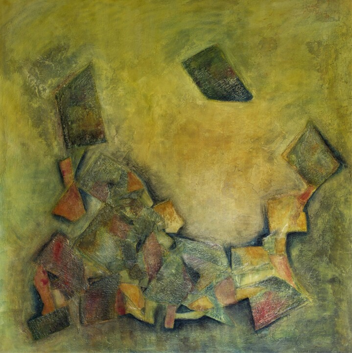 Painting titled "Offenbarung" by Alexandra Oestvold, Original Artwork, Acrylic