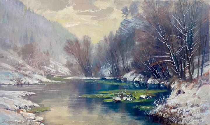Pintura intitulada "Bright morning" por Alexey Petrikov, Obras de arte originais, Óleo