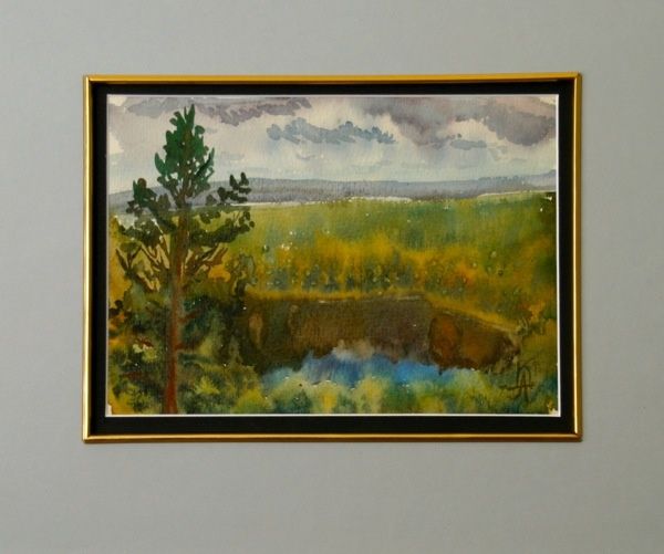 Pintura intitulada "kareliya" por Alexey Kriventsov, Obras de arte originais