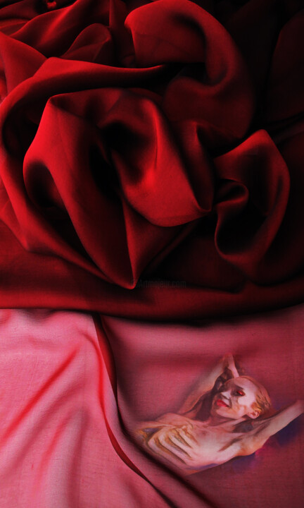 Photographie intitulée "Under the silk" par Alice Odilon, Œuvre d'art originale, Photographie argentique