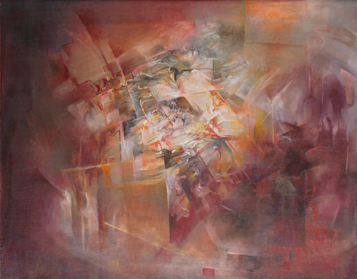 Peinture intitulée "Unveiling. Playing…" par Alicja Chorociej, Œuvre d'art originale, Huile