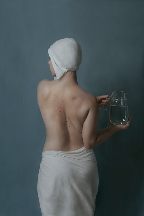 Photographie intitulée "Девушка с кувшином" par Alisa Schchurova, Œuvre d'art originale, Photographie manipulée