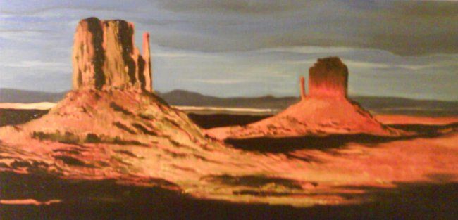 Desert Americain Painting By Amandine Maret Artmajeur