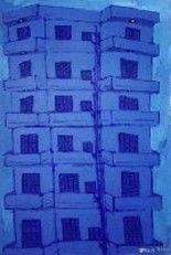 Painting titled "The Architecture" by Amir Wahib, Original Artwork, Oil