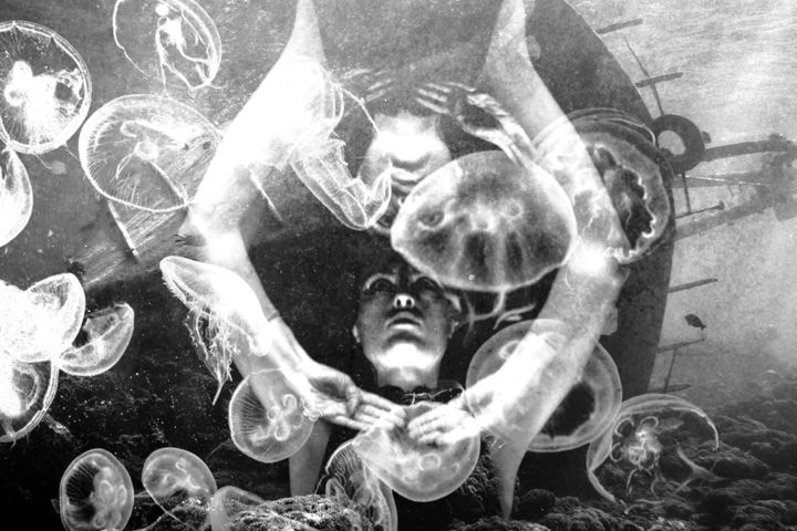 Fotografía titulada "jellyfish-025441.jpg" por Ana Alexandrescu, Obra de arte original