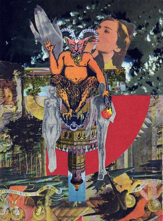 Collages intitulée "Diablos" par Analía Gómez Camacho, Œuvre d'art originale, Collages