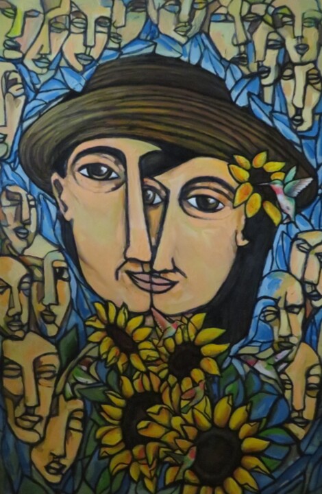 Pintura titulada "Alas de Colibri" por Analvis Somoza Jimenez, Obra de arte original, Oleo