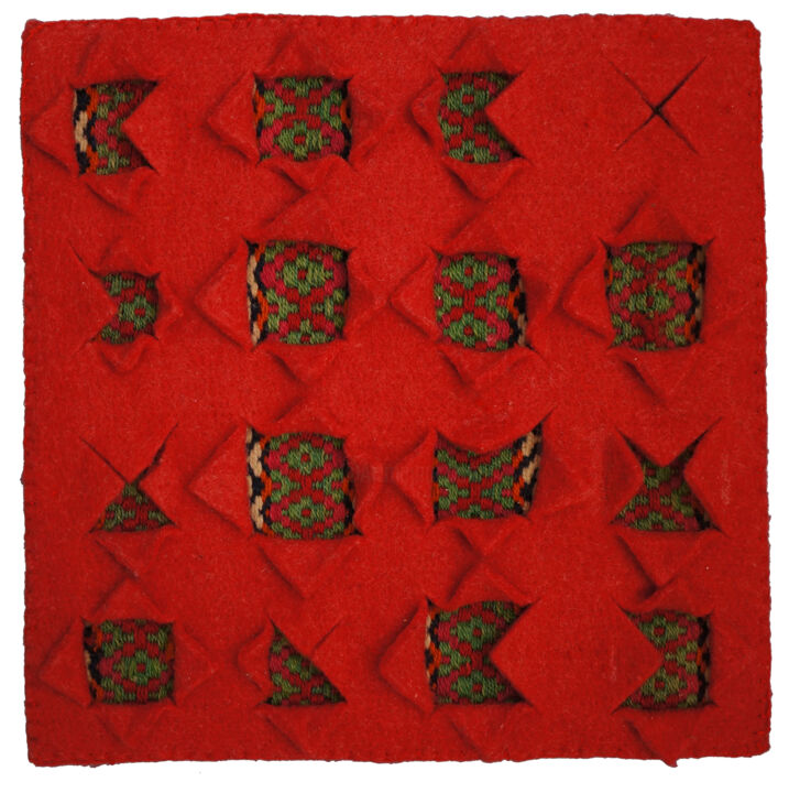 Textielkunst,  7,9x7,9 in 