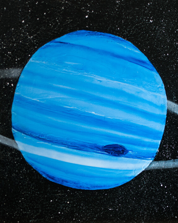 Painting titled "The Neptune" by Anastacia Gaikova, Original Artwork, Acrylic