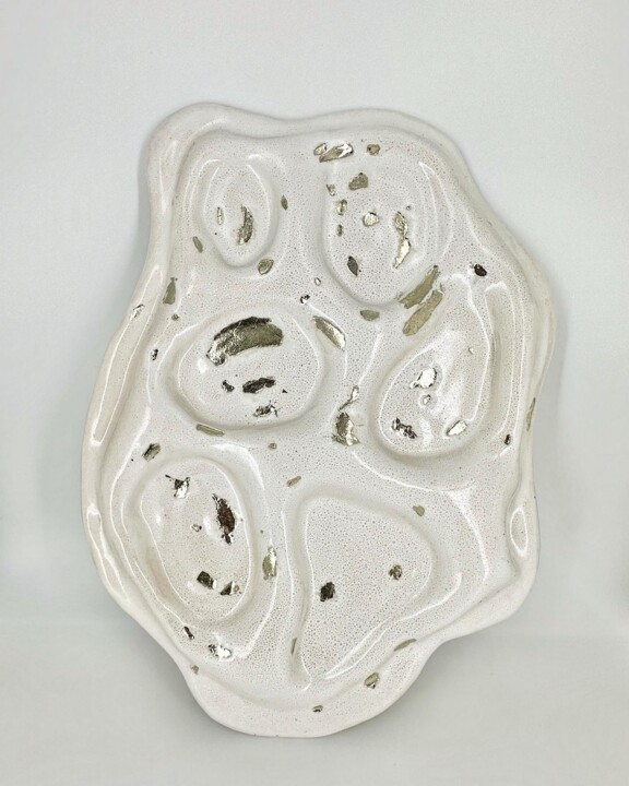 Sculpture titled "Поцелуй Мидаса" by Anastasia Morozova, Original Artwork, Ceramics
