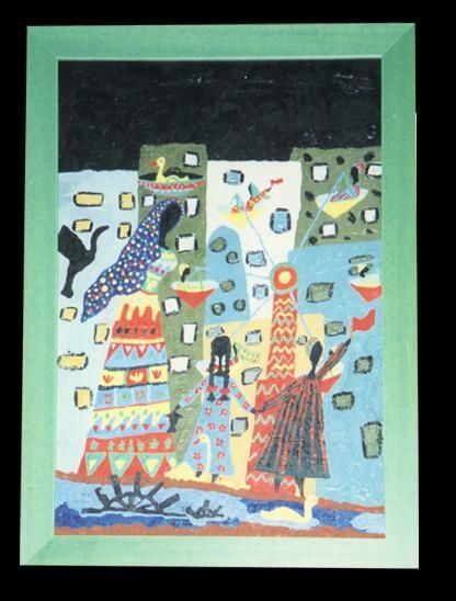 Pintura intitulada "egyptian festival" por Tarek Attalla, Obras de arte originais